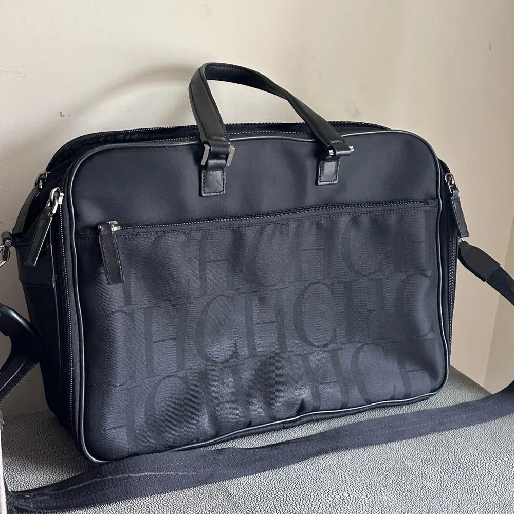 Black CH Logo briefcase
